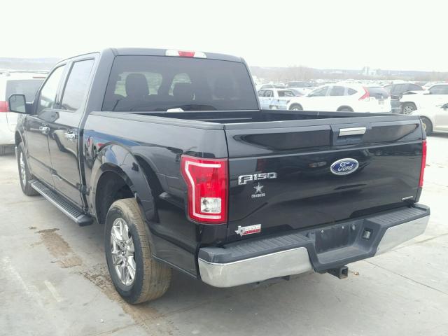 1FTEW1CF7FKE48808 - 2015 FORD F150 SUPER BLACK photo 3