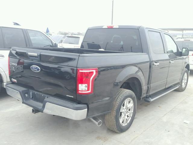 1FTEW1CF7FKE48808 - 2015 FORD F150 SUPER BLACK photo 4