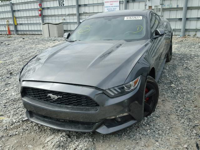 1FA6P8AM9F5396890 - 2015 FORD MUSTANG GRAY photo 2