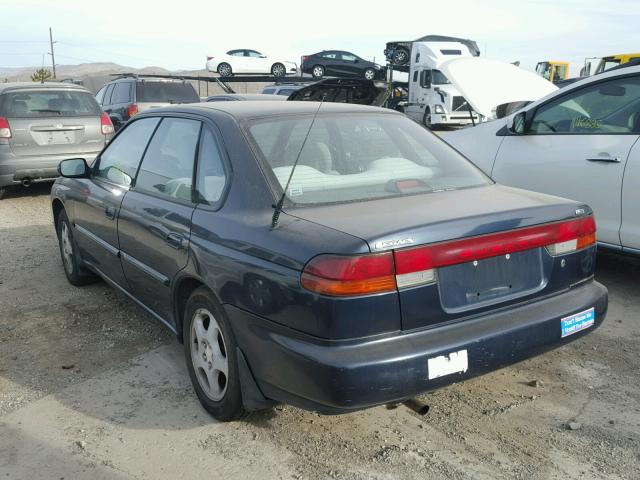 4S3BD6550S7221046 - 1995 SUBARU LEGACY LS BLUE photo 3