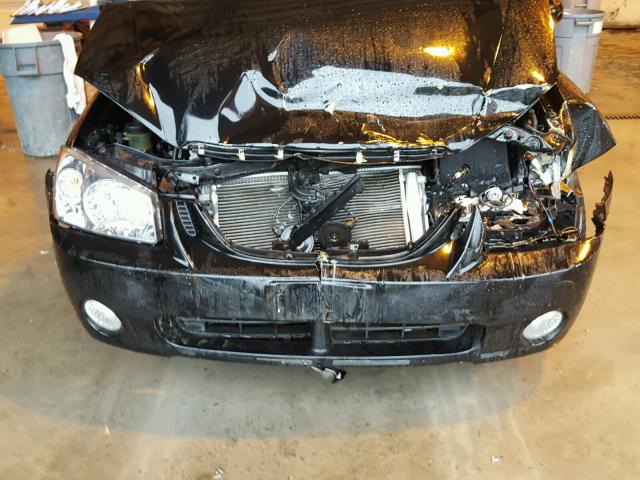 KNAFE161955118458 - 2005 KIA SPECTRA5 BLACK photo 9