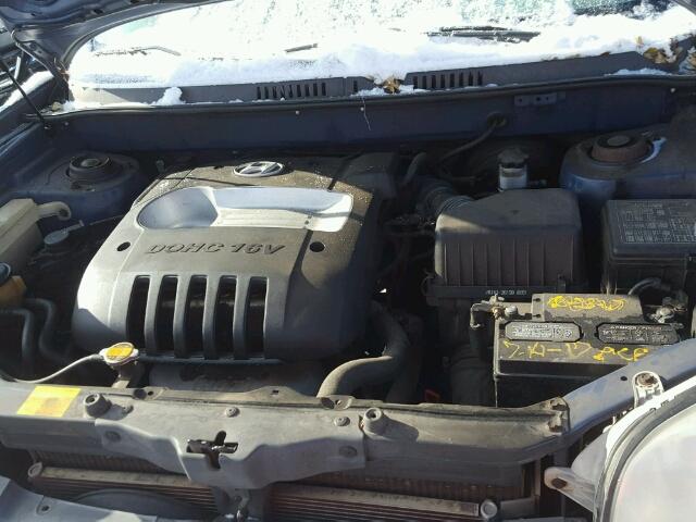 KM8SB12B23U384461 - 2003 HYUNDAI SANTA FE G BLUE photo 7