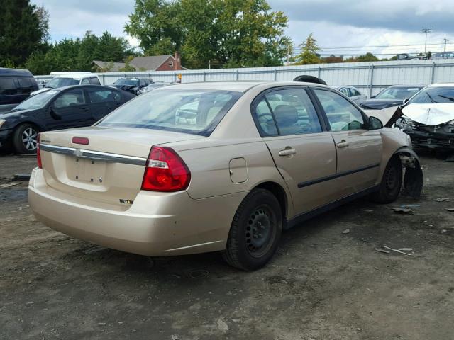 1G1ZS52F05F165110 - 2005 CHEVROLET MALIBU GOLD photo 4