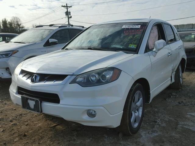 5J8TB18599A000584 - 2009 ACURA RDX TECHNO WHITE photo 2