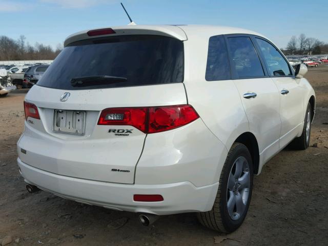 5J8TB18599A000584 - 2009 ACURA RDX TECHNO WHITE photo 4