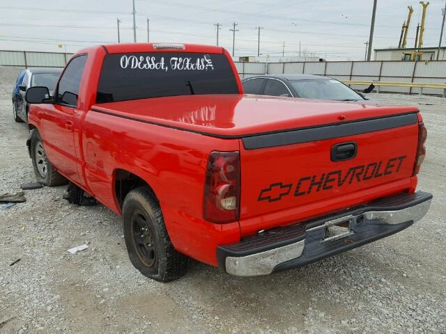 1GCEC14X93Z130949 - 2003 CHEVROLET SILVERADO RED photo 3