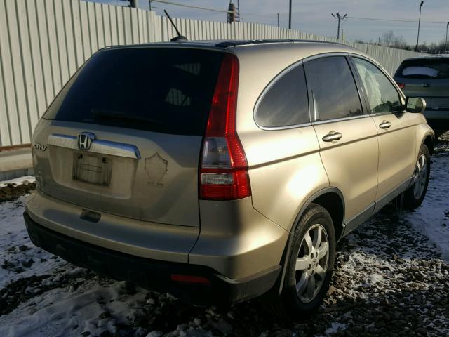 JHLRE48728C038487 - 2008 HONDA CR-V EXL GOLD photo 4