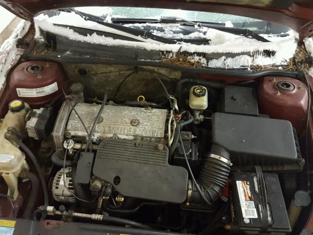 1G2NF52T5YC539916 - 2000 PONTIAC GRAND AM S RED photo 7