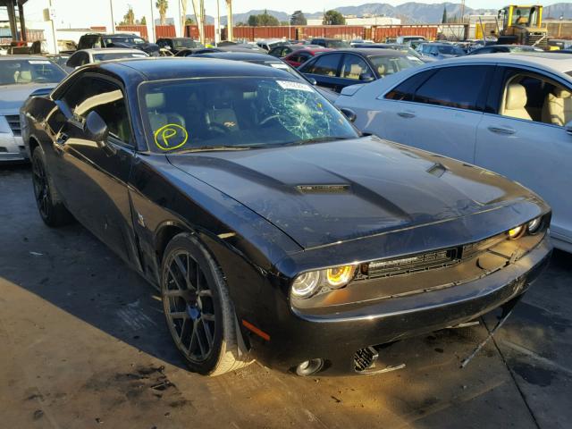 2C3CDZFJXFH782628 - 2015 DODGE CHALLENGER BLACK photo 1