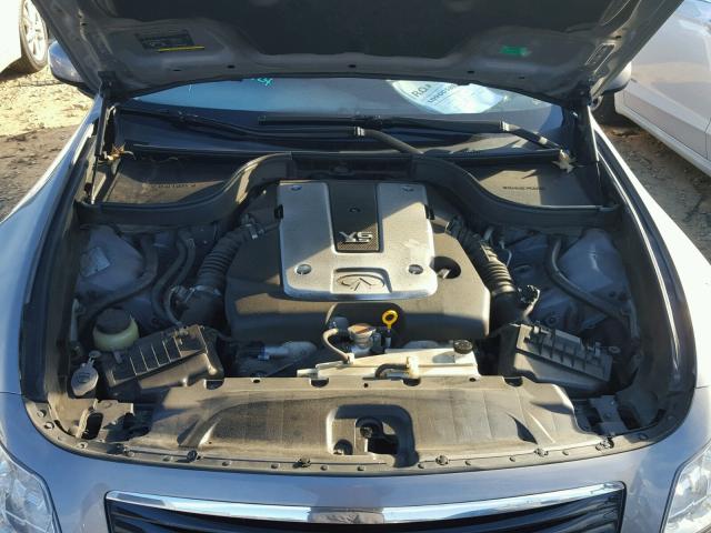 JNKBV61E08M220121 - 2008 INFINITI G35 GRAY photo 7