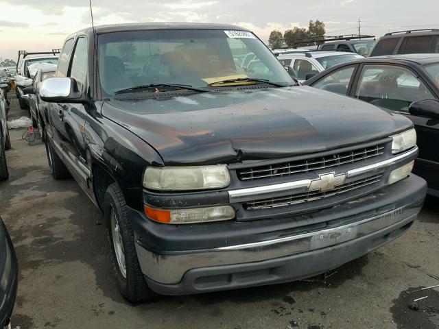 2GCEC19V021242909 - 2002 CHEVROLET SILVERADO BLACK photo 1