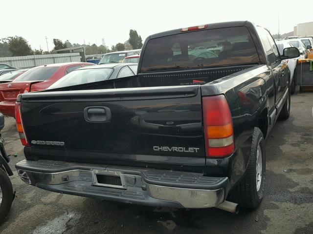 2GCEC19V021242909 - 2002 CHEVROLET SILVERADO BLACK photo 4