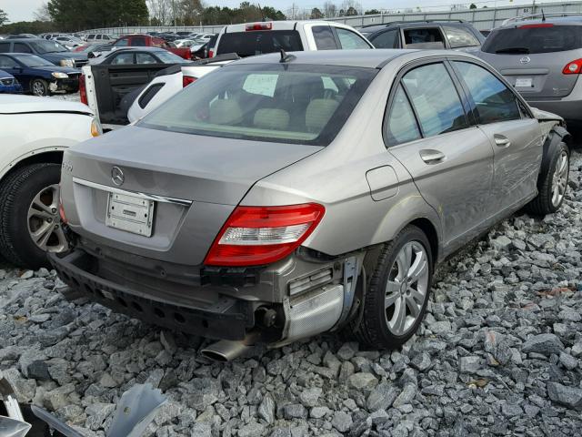 WDDGF54X39R071712 - 2009 MERCEDES-BENZ C 300 SILVER photo 4