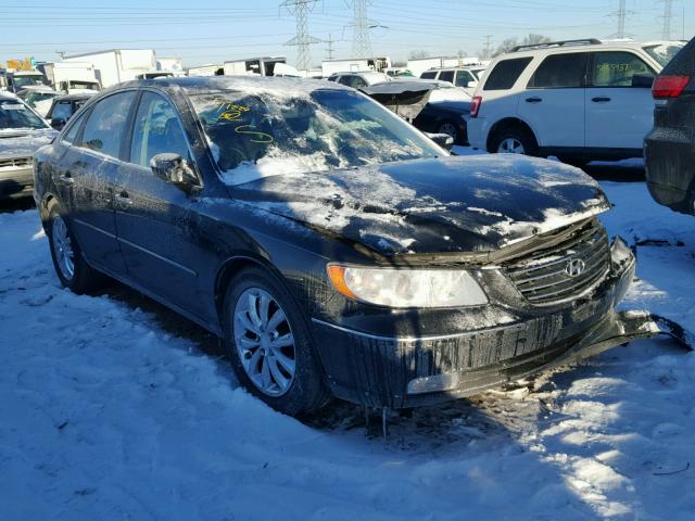 KMHFC46F07A243263 - 2007 HYUNDAI AZERA SE BLACK photo 1