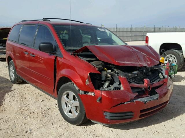 2D8HN44H48R729925 - 2008 DODGE GRAND CARA MAROON photo 1