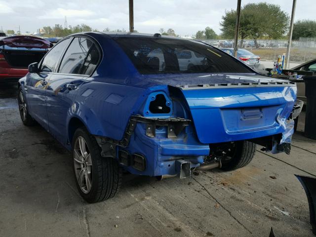 6G2EC57Y19L166780 - 2009 PONTIAC G8 GT BLUE photo 3