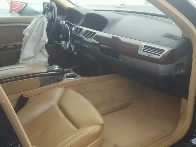 WBAHN83518DT78209 - 2008 BMW 750 LI BLUE photo 5