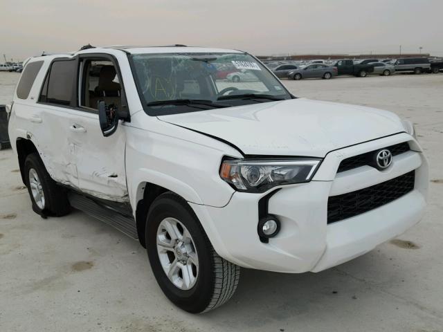 JTEZU5JR8G5122314 - 2016 TOYOTA 4RUNNER SR WHITE photo 1