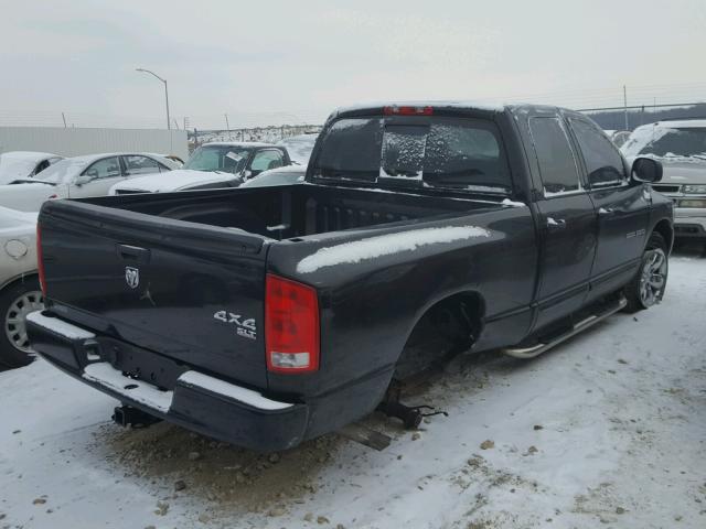 1D7HU18DX5S247094 - 2005 DODGE RAM 1500 S BLACK photo 4