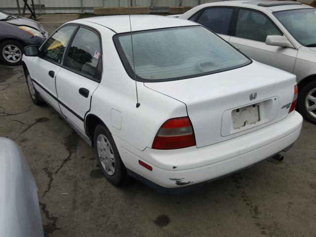 1HGCD5527SA034802 - 1995 HONDA ACCORD DX WHITE photo 3