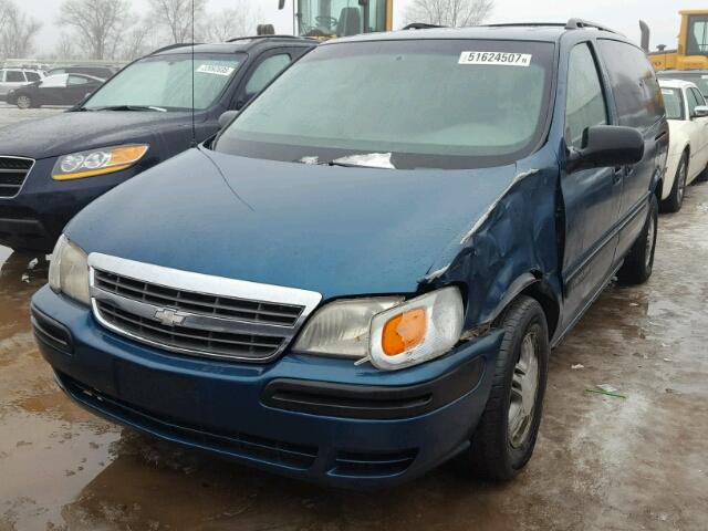 1GNDX03E12D198062 - 2002 CHEVROLET VENTURE GREEN photo 2