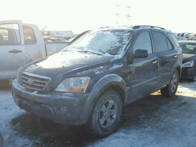 KNDJD736185789260 - 2008 KIA SORENTO EX BLACK photo 2