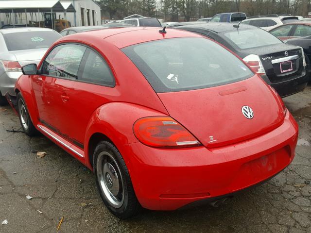 3VWJP7AT0CM661821 - 2012 VOLKSWAGEN BEETLE RED photo 3