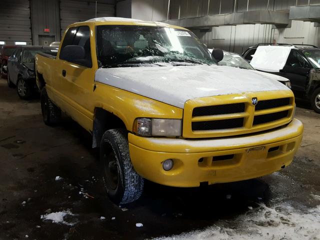 1B7HF13Z41J213370 - 2001 DODGE RAM 1500 YELLOW photo 1