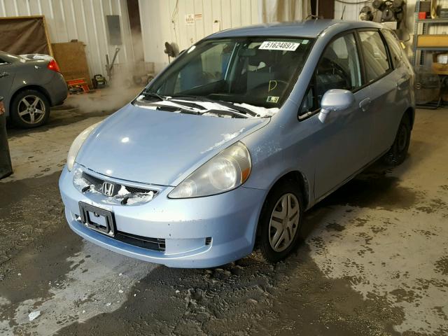 JHMGD38448S008676 - 2008 HONDA FIT BLUE photo 2