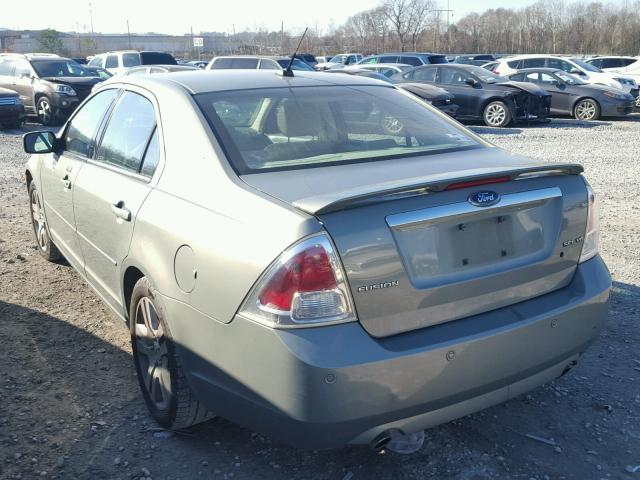 3FAHP08198R190359 - 2008 FORD FUSION SEL GREEN photo 3