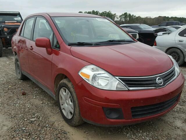 3N1BC1AP8AL439858 - 2010 NISSAN VERSA S RED photo 1