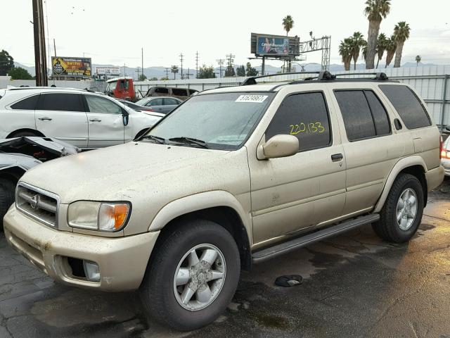 JN8DR07X21W503915 - 2001 NISSAN PATHFINDER GOLD photo 2