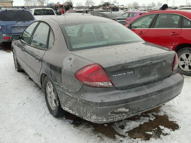 1FAFP55234A188404 - 2004 FORD TAURUS SES GRAY photo 3