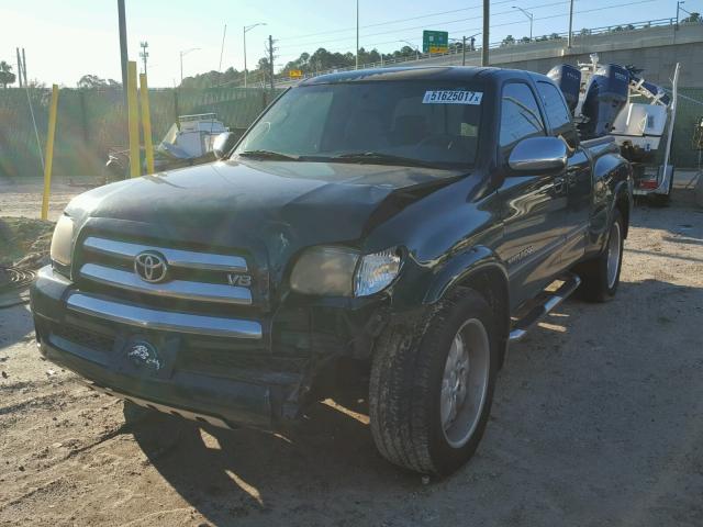 5TBRT34173S332983 - 2003 TOYOTA TUNDRA ACC GREEN photo 2