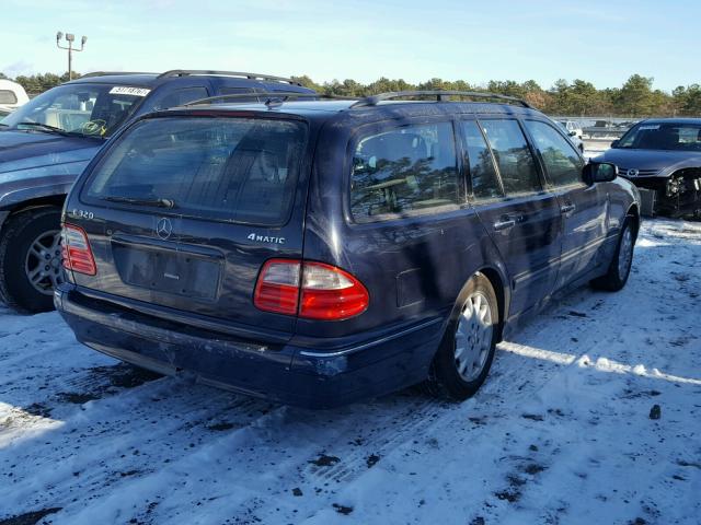 WDBJH82J12X064185 - 2002 MERCEDES-BENZ E 320 4MAT BLUE photo 4
