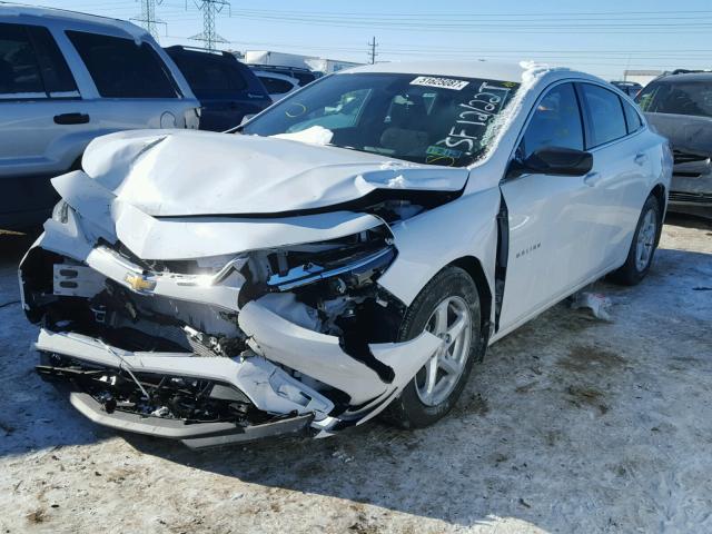 1G1ZB5ST7HF292480 - 2017 CHEVROLET MALIBU LS WHITE photo 2