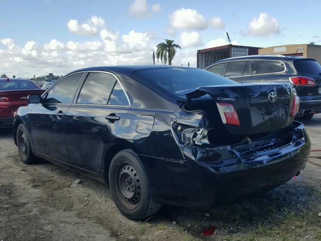 4T1BE46K78U754782 - 2008 TOYOTA CAMRY CE BLACK photo 3