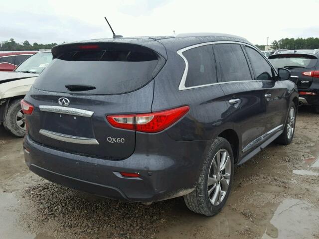 5N1AL0MN5EC525767 - 2014 INFINITI QX60 GRAY photo 4