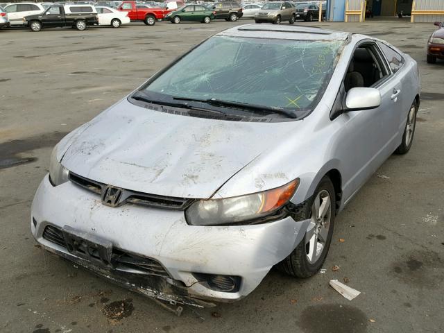 2HGFG128X7H563739 - 2007 HONDA CIVIC EX SILVER photo 2