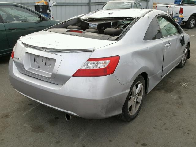 2HGFG128X7H563739 - 2007 HONDA CIVIC EX SILVER photo 4