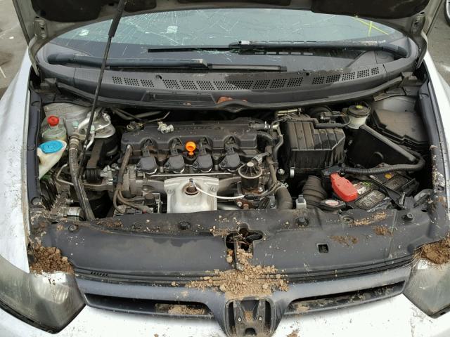 2HGFG128X7H563739 - 2007 HONDA CIVIC EX ვერცხლისფერი ფოტო 7
