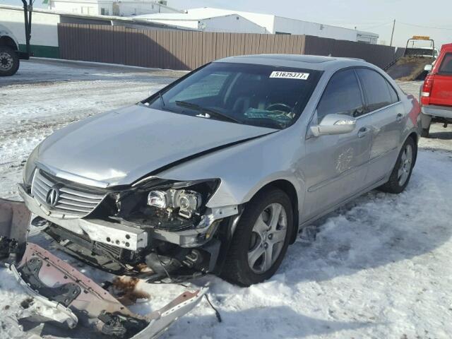 JH4KB16576C008999 - 2006 ACURA RL SILVER photo 2