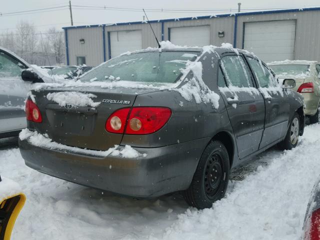 2T1BR32E48C889962 - 2008 TOYOTA COROLLA CE GRAY photo 4