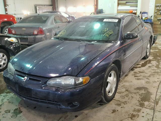 2G1WX15KX29248764 - 2002 CHEVROLET MONTE CARL BLACK photo 2