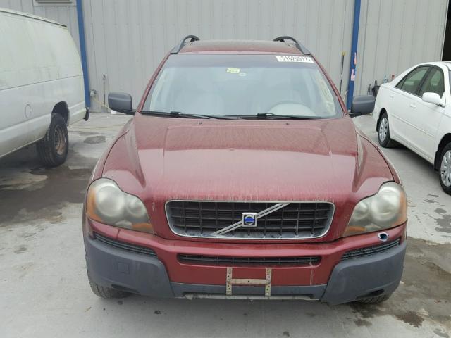 YV1CN59H841036887 - 2004 VOLVO XC90 MAROON photo 10