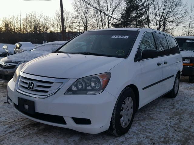 5FNRL38288B052494 - 2008 HONDA ODYSSEY LX WHITE photo 2