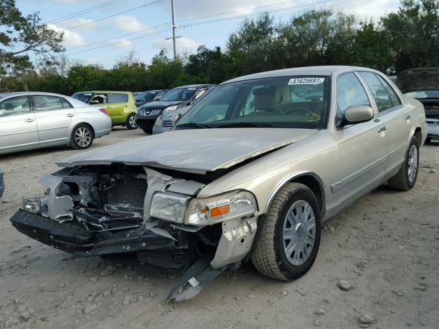 2MEFM74VX7X633984 - 2007 MERCURY GRAND MARQ TAN photo 2