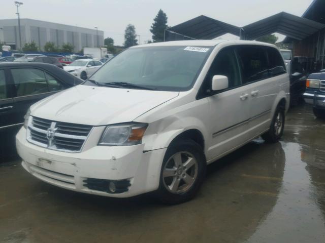 1D8HN54P08B166626 - 2008 DODGE GRAND CARA WHITE photo 2