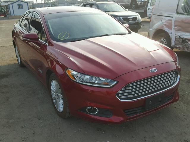 3FA6P0PU9FR173786 - 2015 FORD FUSION SE BURGUNDY photo 1