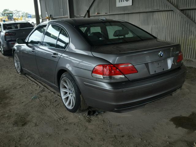 WBAHL83556DT02592 - 2006 BMW 750 I SILVER photo 3